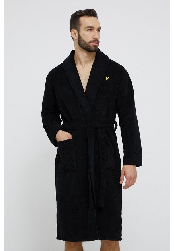 Lyle & Scott - Szlafrok. Kolor: czarny