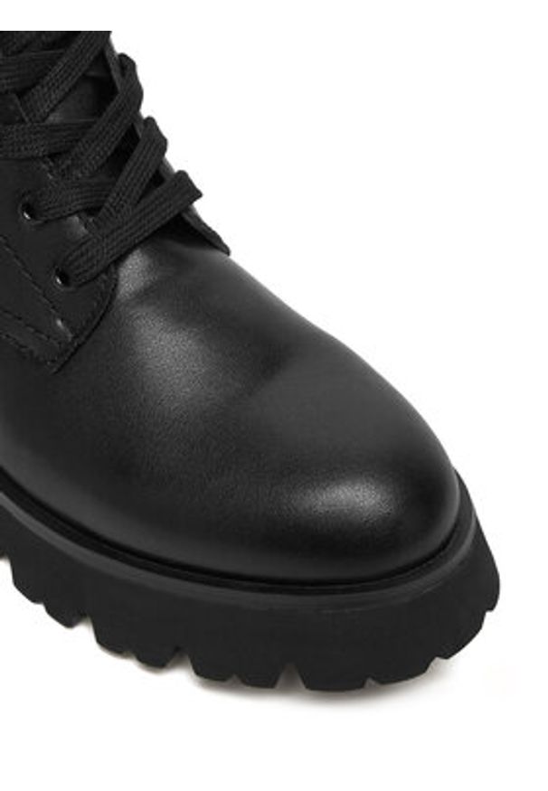 Patrizia Pepe Trzewiki PPJ977.31 Czarny. Kolor: czarny. Materiał: skóra