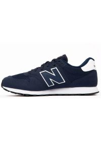 Buty New Balance GM500EN2 niebieskie. Okazja: na co dzień. Kolor: niebieski. Materiał: guma, materiał, tworzywo sztuczne. Szerokość cholewki: normalna