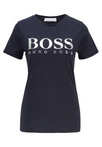 BOSS - Boss T-Shirt C Elogo 50436773 Granatowy Regular Fit. Kolor: niebieski. Materiał: bawełna