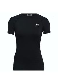 Damski jersey Under Armour HeatGear Compression. Kolor: czarny, biały, wielokolorowy. Materiał: jersey. Sport: bieganie, fitness #1