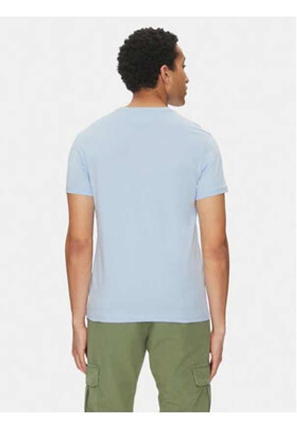 Tommy Jeans T-Shirt Entry Graphic DM0DM20779 Niebieski Slim Fit. Kolor: niebieski. Materiał: bawełna