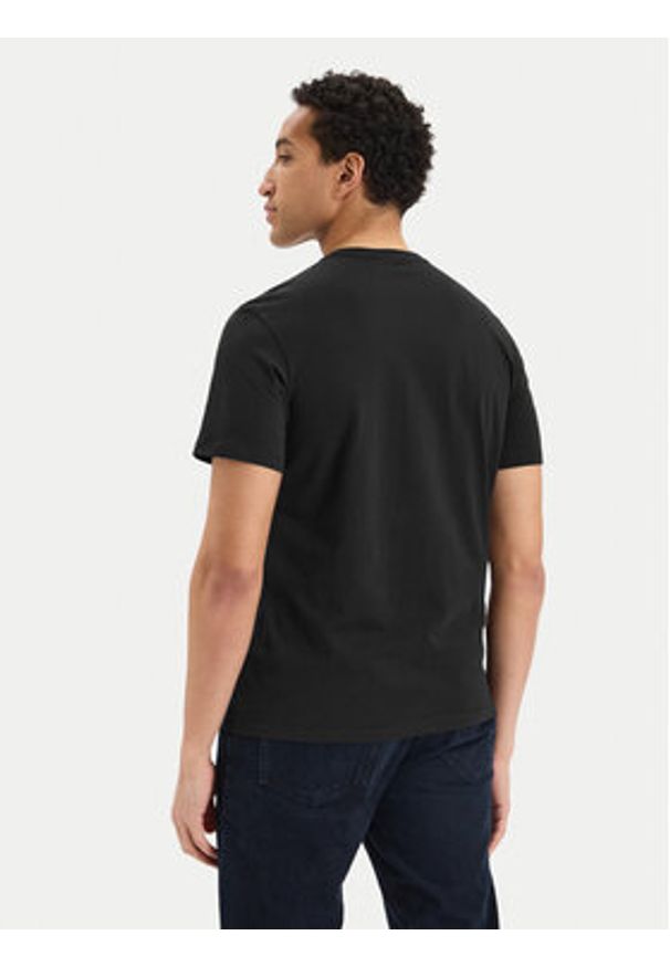 Calvin Klein T-Shirt SS 30s EU LV04LG809G Czarny Slim Fit. Kolor: czarny. Materiał: bawełna