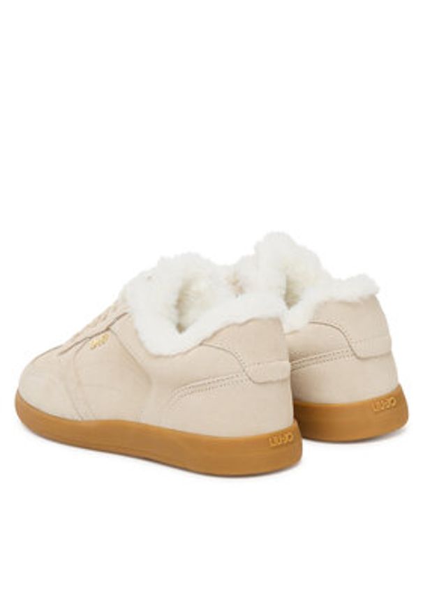 Liu Jo Sneakersy Connor 01 BF5069 PX770 Beżowy. Kolor: beżowy. Materiał: skóra, zamsz
