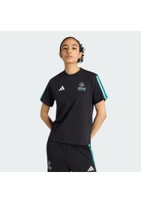 Adidas - Koszulka Mercedes - Amg Petronas Formula 1 Team Dna. Kolor: niebieski, wielokolorowy, czarny. Sport: fitness #1