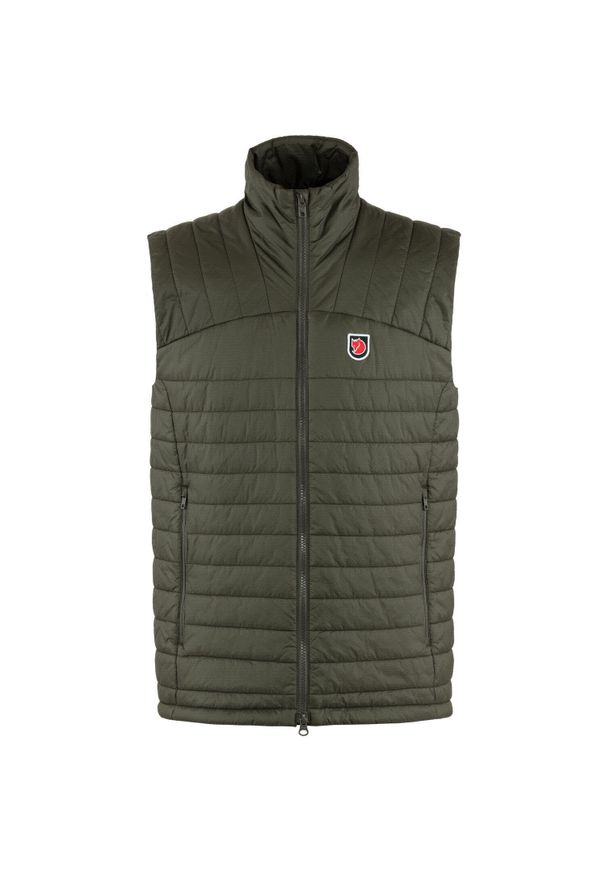 Fjällräven - Kamizelka ocieplana męska Fjallraven Expedition X-Latt Vest. Kolor: zielony. Sport: turystyka piesza
