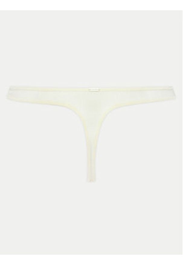 Calvin Klein Underwear Stringi 000QF7753E Biały. Kolor: biały. Materiał: syntetyk