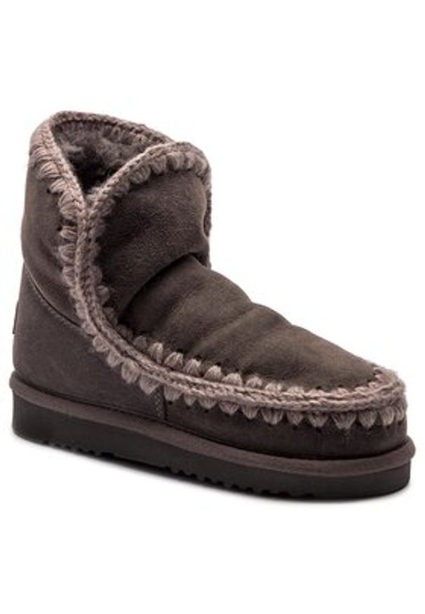 Mou Śniegowce Eskimo18 00000152 Szary. Kolor: szary. Materiał: skóra