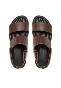 TOMMY HILFIGER - Tommy Hilfiger Sandały Premium Hilfiger Strappy Lh Sand FM0FM05356 Brązowy. Kolor: brązowy. Materiał: skóra