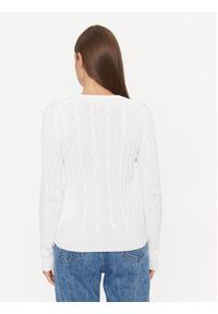 Polo Ralph Lauren Sweter 211891640001 Biały Regular Fit. Typ kołnierza: polo. Kolor: biały. Materiał: bawełna #4