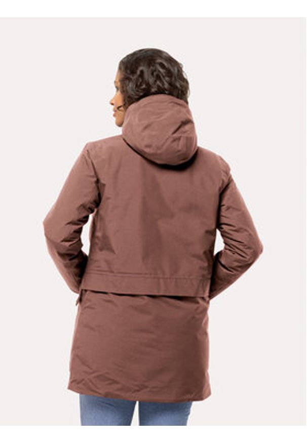 Jack Wolfskin Kurtka zimowa Tempelhof Coat 1116151 Bordowy Regular Fit. Kolor: czerwony. Materiał: syntetyk. Sezon: zima