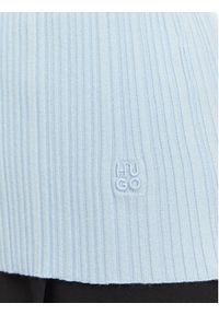 Hugo - HUGO Top Sarepla 50539890 Niebieski jasny Slim Fit. Kolor: niebieski. Materiał: syntetyk #3