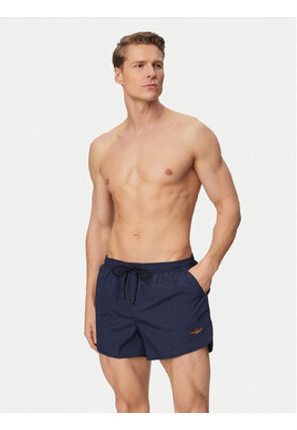 Aeronautica Militare Szorty kąpielowe 261BW0231UCT04311 Granatowy Regular Fit. Kolor: niebieski. Materiał: syntetyk