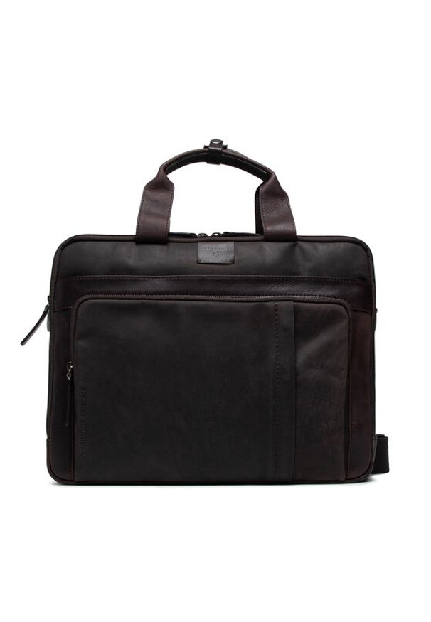 Strellson Torba na laptopa Brick Lane 4010002954 Brązowy. Kolor: brązowy. Materiał: skóra