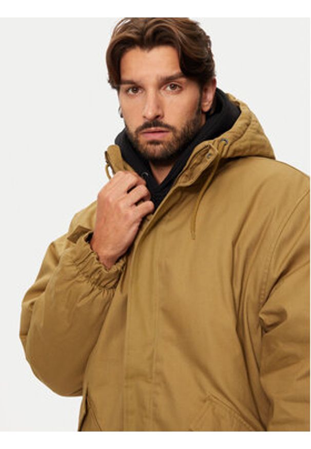Vans Parka Henrique VN000HMR Zielony Regular Fit. Kolor: zielony. Materiał: bawełna