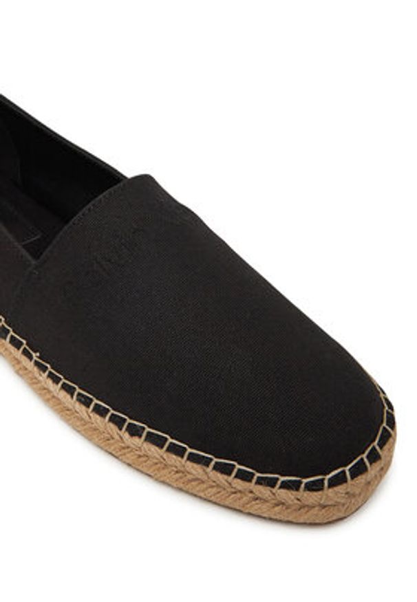 Calvin Klein Espadryle Espadrille Cv Logo HM0HM01808 Czarny. Kolor: czarny. Materiał: materiał