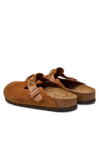 Birkenstock Klapki Boston Braided Leoi 1026713 Brązowy. Kolor: brązowy. Materiał: skóra, zamsz #5