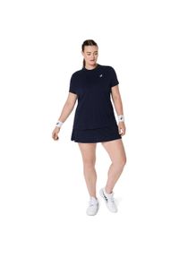 Damski jersey Asics Court. Kolor: niebieski, czarny, wielokolorowy. Materiał: jersey. Sport: tenis