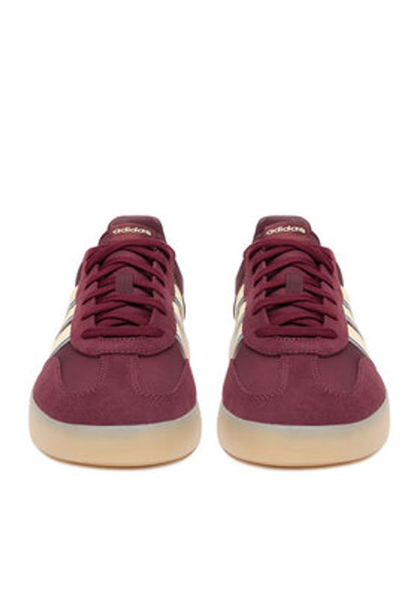 Adidas - adidas Sneakersy BARREDA DECODE JR3544 Bordowy. Kolor: czerwony. Materiał: zamsz, skóra