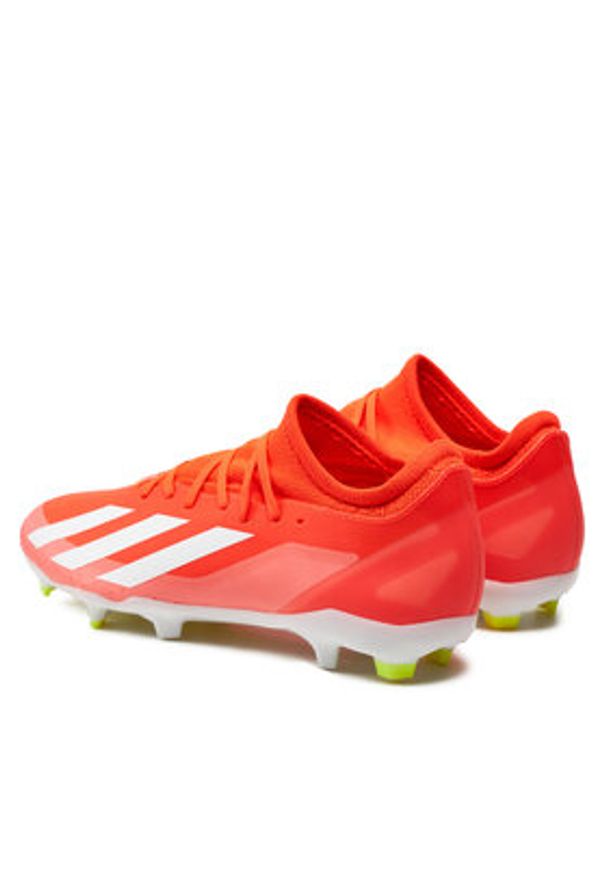 Adidas - adidas Buty do piłki nożnej X Crazyfast League FG IE2377 Czerwony. Kolor: czerwony. Materiał: skóra