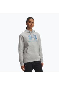 Bluza Under Armour Rival Feelce Shimmer Hoody. Kolor: szary. Sport: fitness #1
