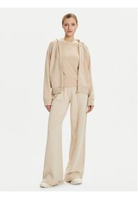 EA7 Emporio Armani Bluza 7W000458 AF13135 U1046 Beżowy Regular Fit. Kolor: beżowy. Materiał: bawełna #5