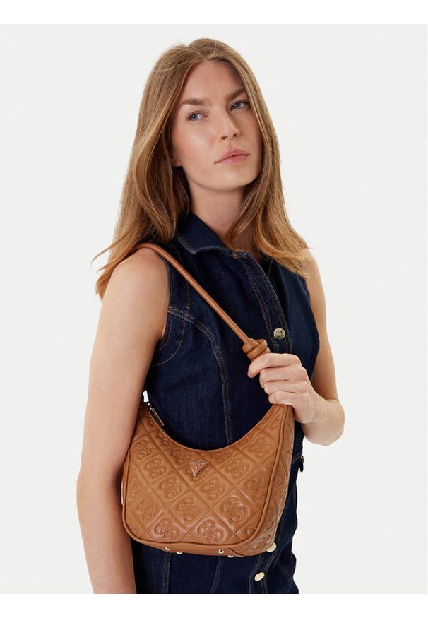 Guess Torebka Adelasia HWQL96 58180 Brązowy. Kolor: brązowy. Materiał: skórzane