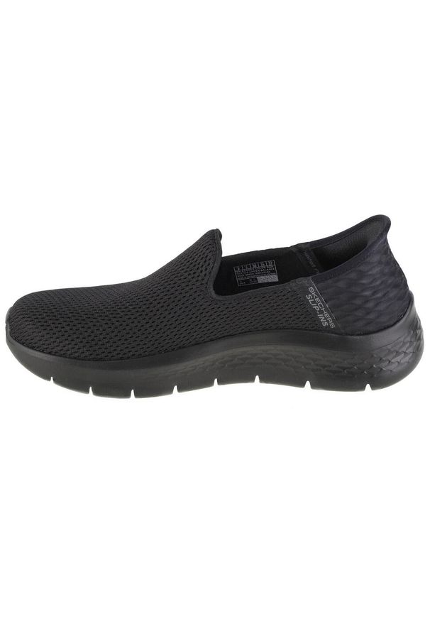 skechers - Buty sportowe Sneakersy damskie, Slip-Ins: GO WALK Flex - Relish. Kolor: czarny. Sport: turystyka piesza