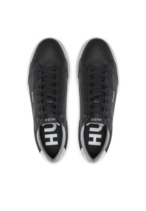 Hugo Sneakersy Riven Tenn punyl 50523439 Czarny. Kolor: czarny. Materiał: skóra