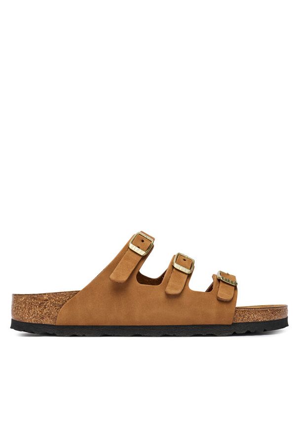 Klapki Birkenstock. Kolor: brązowy