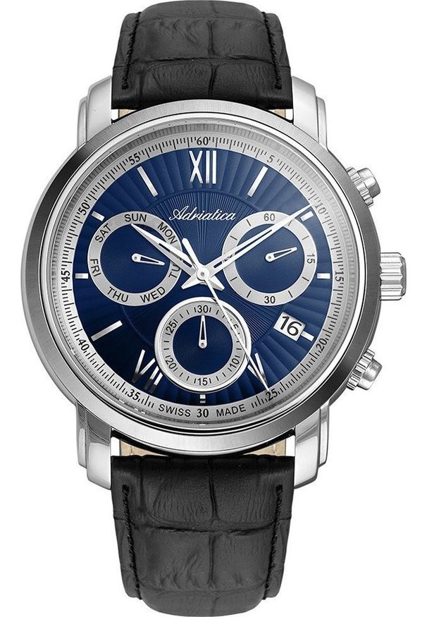 Zegarek Adriatica Zegarek męski Adriatica A8193.5265CH czarny. Kolor: czarny