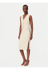 Rinascimento Spódnica ołówkowa CFC0127985003 Beżowy Slim Fit. Kolor: beżowy. Materiał: syntetyk #4