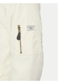Guess Jeans Kurtka bomber M5RL81 WHAA2 Écru Regular Fit. Kolor: kremowy. Materiał: syntetyk #6
