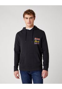 Wrangler - MĘSKA BLUZA WRANGLER HOODIE FADED BLACK W6E6IOXV6 112130731