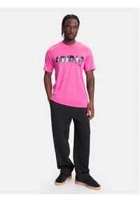 Adidas - adidas T-Shirt Jeremy Scott JL7619 Różowy Regular Fit. Kolor: różowy. Materiał: syntetyk #5