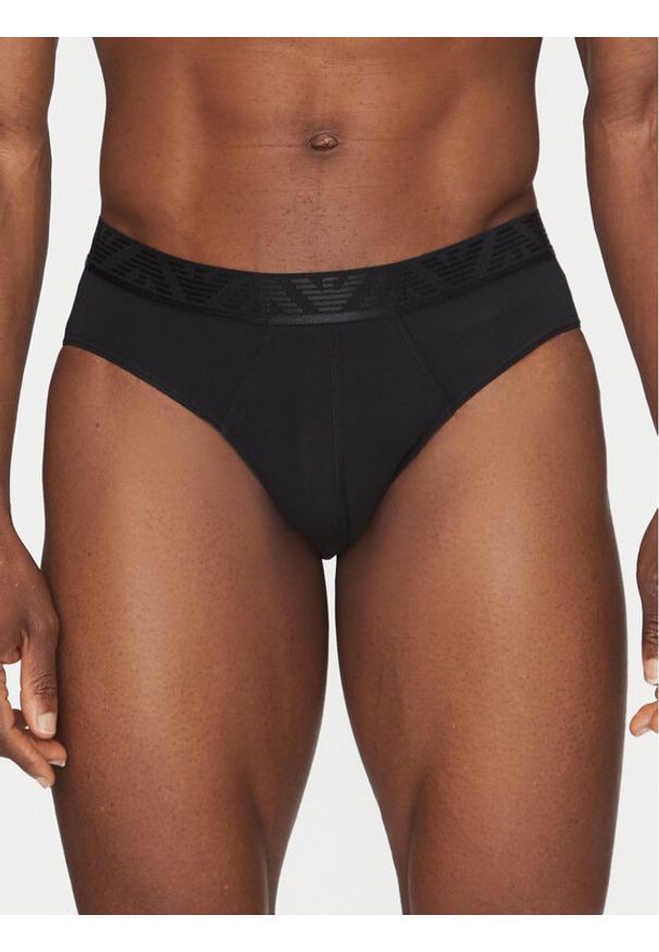 Emporio Armani Underwear Komplet 3 par slipów EM000258 AF10780 MC061 Czarny. Kolor: czarny. Materiał: bawełna