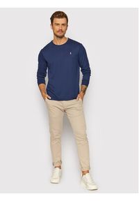 Polo Ralph Lauren Longsleeve 710760121 Granatowy Slim Fit. Typ kołnierza: polo. Kolor: niebieski. Materiał: bawełna. Długość rękawa: długi rękaw #5