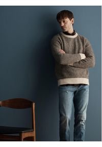 Selected Homme Sweter 16086699 Brązowy Regular Fit. Kolor: brązowy. Materiał: syntetyk #2