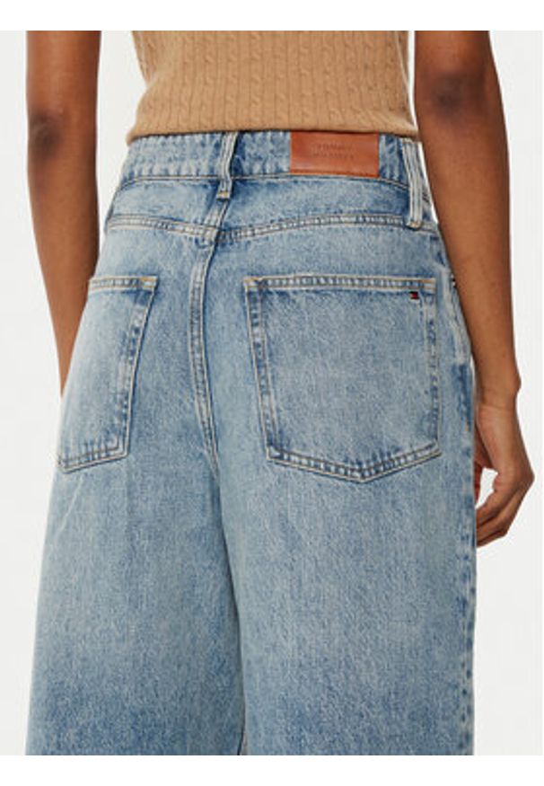 TOMMY HILFIGER - Tommy Hilfiger Jeansy WW0WW43705 Niebieski Wide Leg. Kolor: niebieski