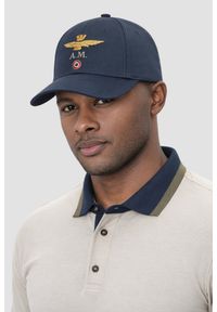 Aeronautica Militare - AERONAUTICA MILITARE Granatowa męska czapka z daszkiem. Kolor: niebieski. Styl: elegancki, casual, klasyczny, sportowy #5