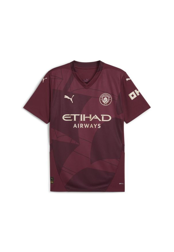 Puma - Męska trzecia koszulka Manchester City 24/25 PUMA Dark Jasper Red. Kolor: czerwony. Sport: piłka nożna