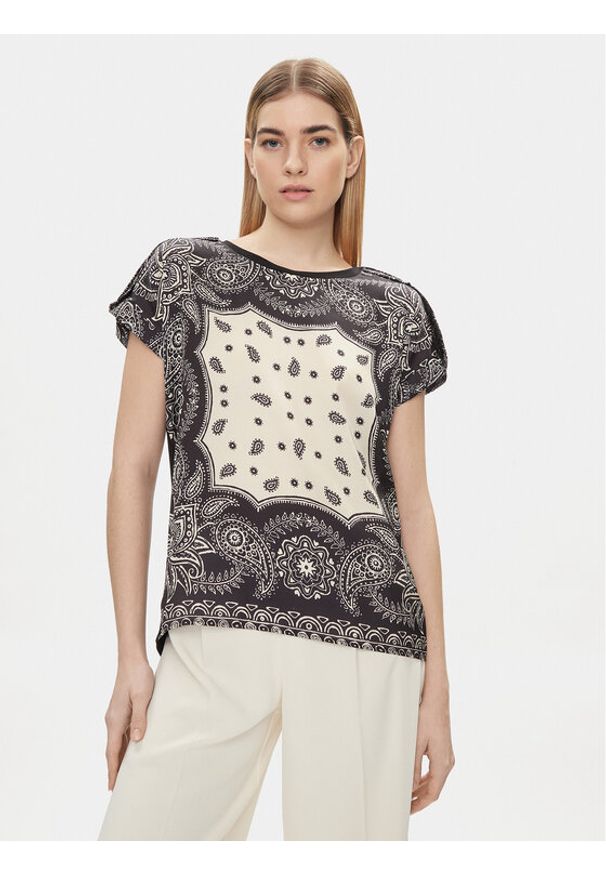 Liu Jo Bluzka MA4116 J7821 Czarny Regular Fit. Kolor: czarny. Materiał: syntetyk
