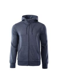 Hi-tec - Bluza męska z kapturem Hi-Tec Silian II - szara, Rozmiar M. Typ kołnierza: kaptur. Kolor: szary. Materiał: polar. Sezon: zima #1