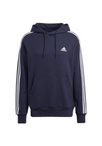 Adidas - Bluza z kapturem adidas 3-Stripes Essentials French Terry. Typ kołnierza: kaptur. Kolor: biały, wielokolorowy, niebieski