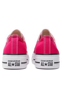 Converse Trampki Chuck Taylor All Star Lift Platform Ox A11539C Różowy. Kolor: różowy. Materiał: materiał. Obcas: na platformie #5