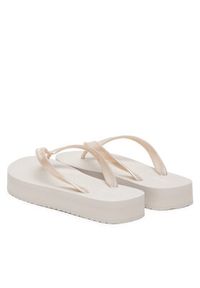 Calvin Klein Japonki Flatform Flip Flop Met Tpu HW0HW03120 Srebrny. Kolor: srebrny. Materiał: syntetyk #4