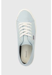GANT - Gant tenisówki Pillox damskie. Nosek buta: okrągły. Zapięcie: sznurówki. Kolor: niebieski. Materiał: guma