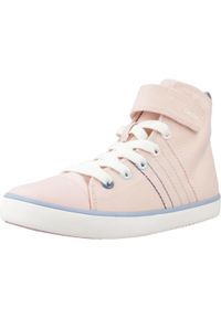 Geox - Buty GEOX J GISLI GIRL Rose. Kolor: różowy. Materiał: tkanina. Sport: turystyka piesza
