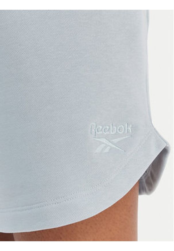 Reebok Szorty sportowe Karin RK25504CCW Błękitny Regular Fit. Kolor: niebieski. Materiał: bawełna
