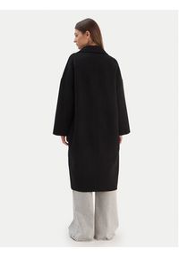 ViCOLO Płaszcz wełniany TF0003 Czarny Regular Fit. Kolor: czarny. Materiał: syntetyk #4